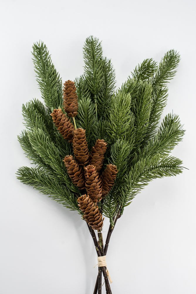 Artificial, Green Sitka Pine Bundle - 23" - Greenery Market2825273GR