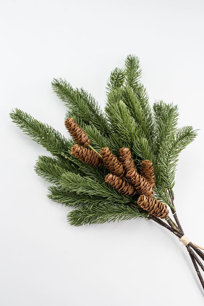 Artificial, Green Sitka Pine Bundle - 23" - Greenery Market2825273GR