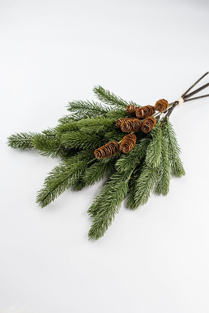 Artificial, Green Sitka Pine Bundle - 23" - Greenery Market2825273GR