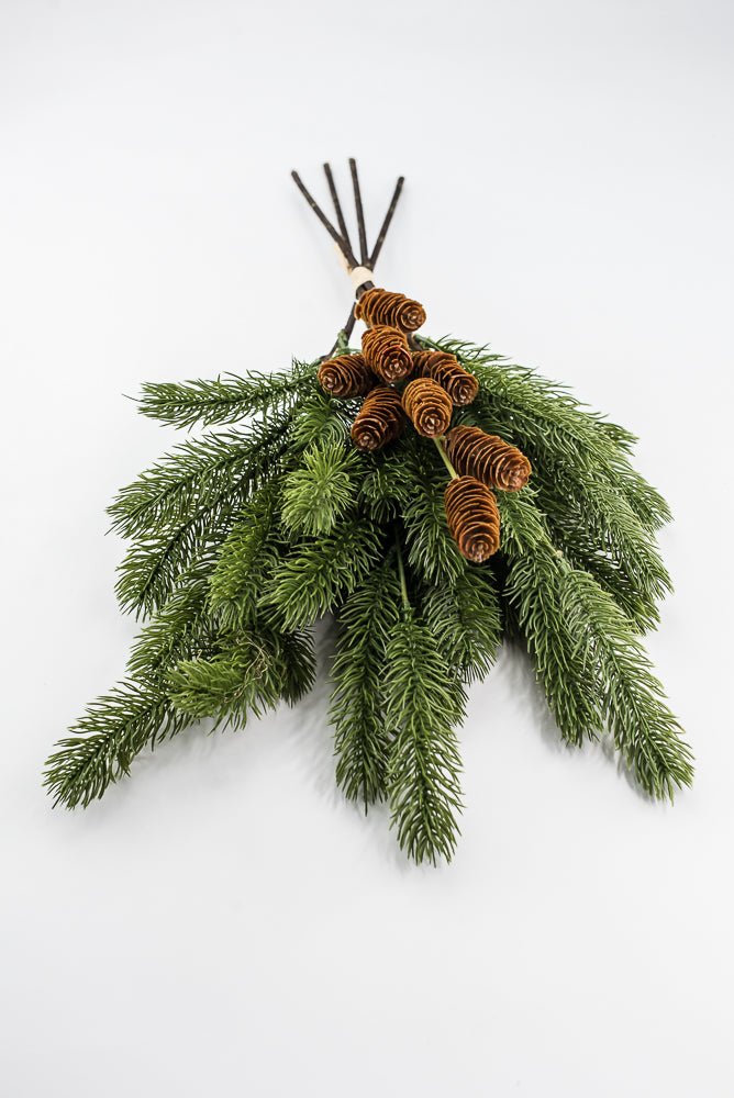 Artificial, Green Sitka Pine Bundle - 23" - Greenery Market2825273GR