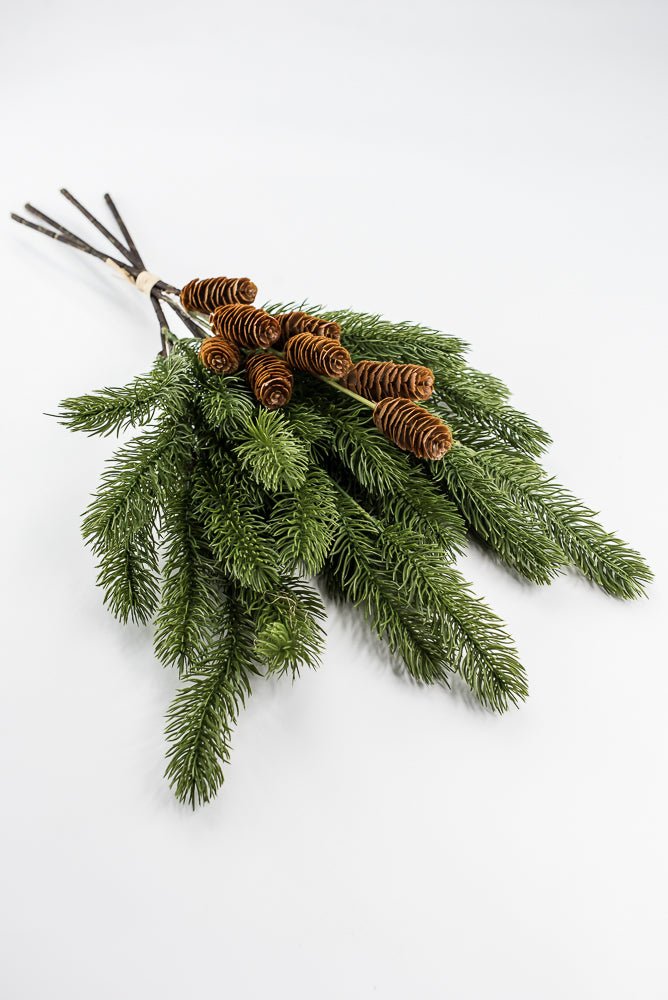 Artificial, Green Sitka Pine Bundle - 23" - Greenery Market2825273GR