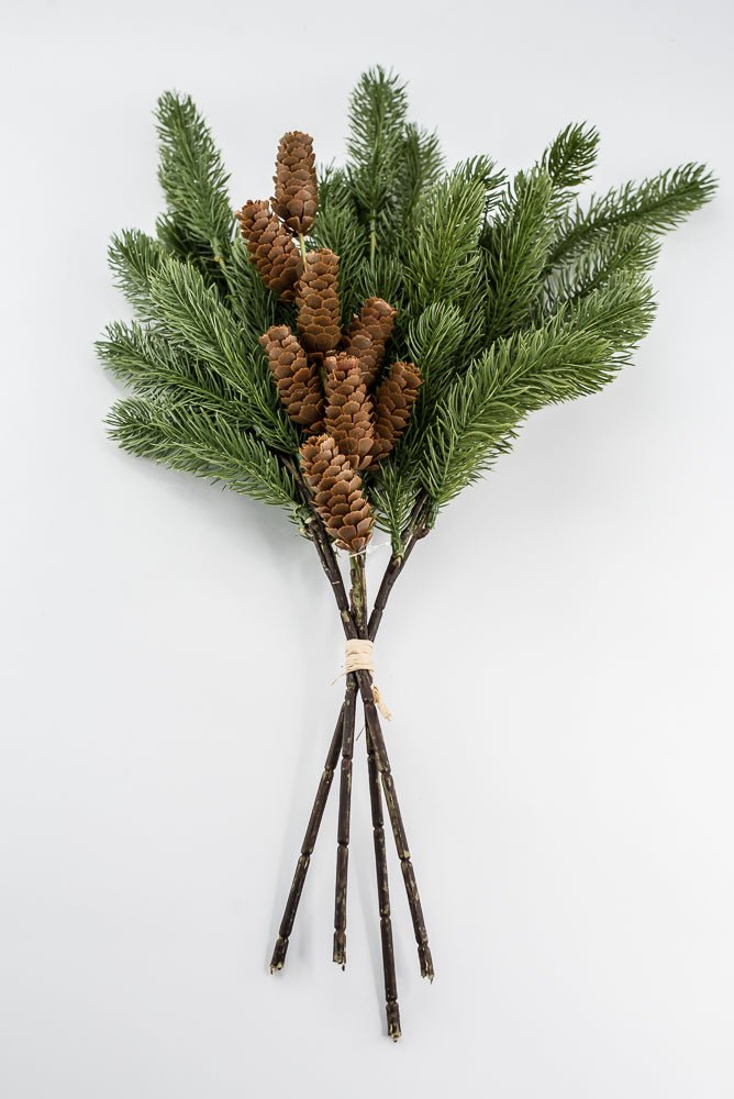 Artificial, Green Sitka Pine Bundle - 23" - Greenery Market2825273GR