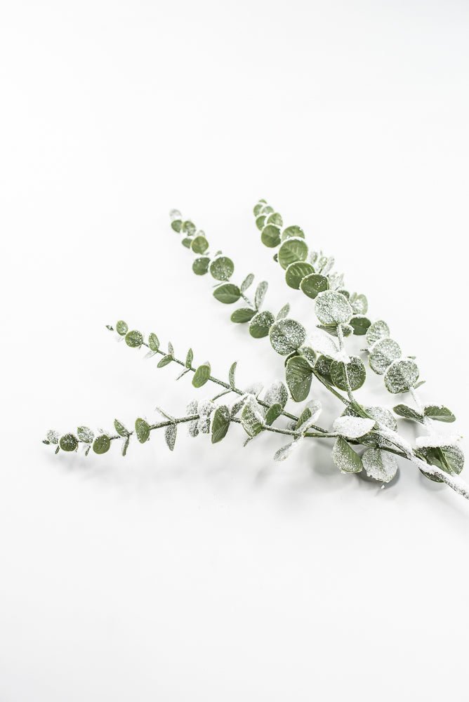 Artificial Green Snowy Eucalyptus Spray - 29" - Greenery MarketArtificial FloraXF246