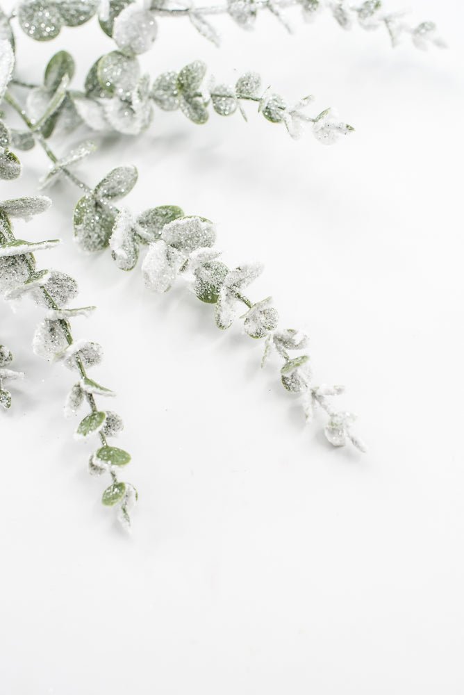 Artificial Green Snowy Eucalyptus Spray - 29" - Greenery MarketArtificial FloraXF246