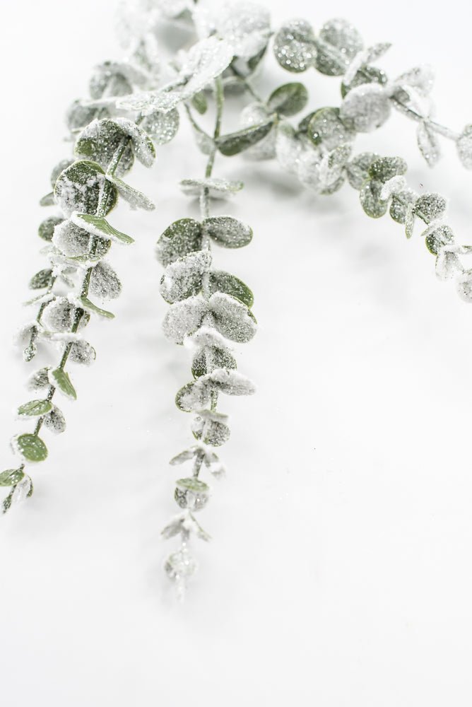 Artificial Green Snowy Eucalyptus Spray - 29" - Greenery MarketArtificial FloraXF246