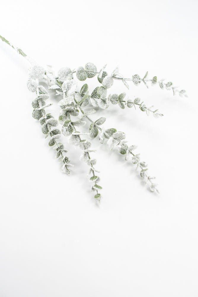 Artificial Green Snowy Eucalyptus Spray - 29" - Greenery MarketArtificial FloraXF246