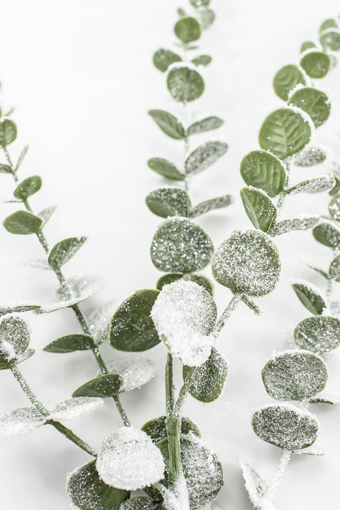 Artificial Green Snowy Eucalyptus Spray - 29" - Greenery MarketArtificial FloraXF246