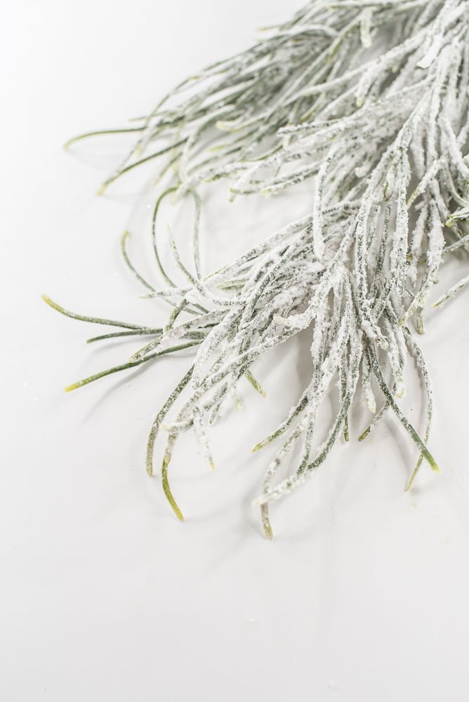 Artificial Green & Snowy Grass Hanging - 33.5" - Greenery MarketX1773-GW