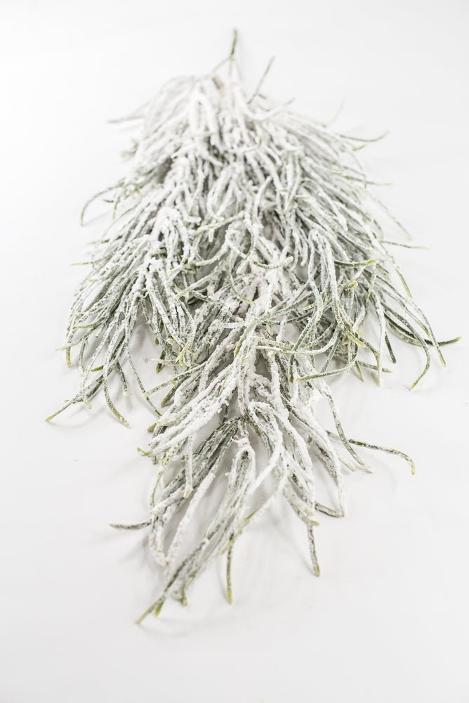 Artificial Green & Snowy Grass Hanging - 33.5" - Greenery MarketX1773-GW
