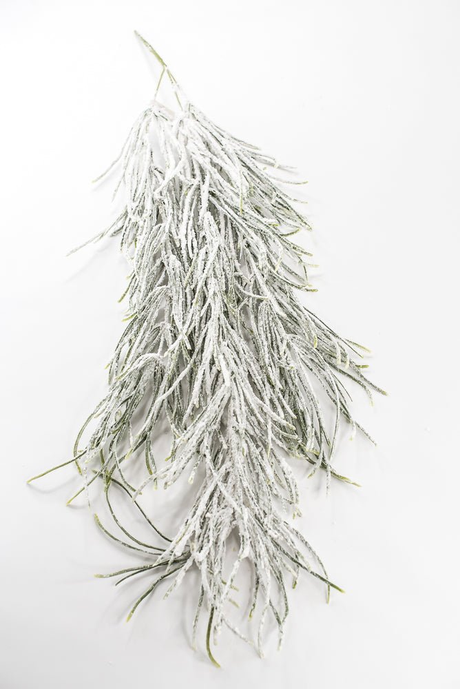Artificial Green & Snowy Grass Hanging - 33.5" - Greenery MarketX1773-GW