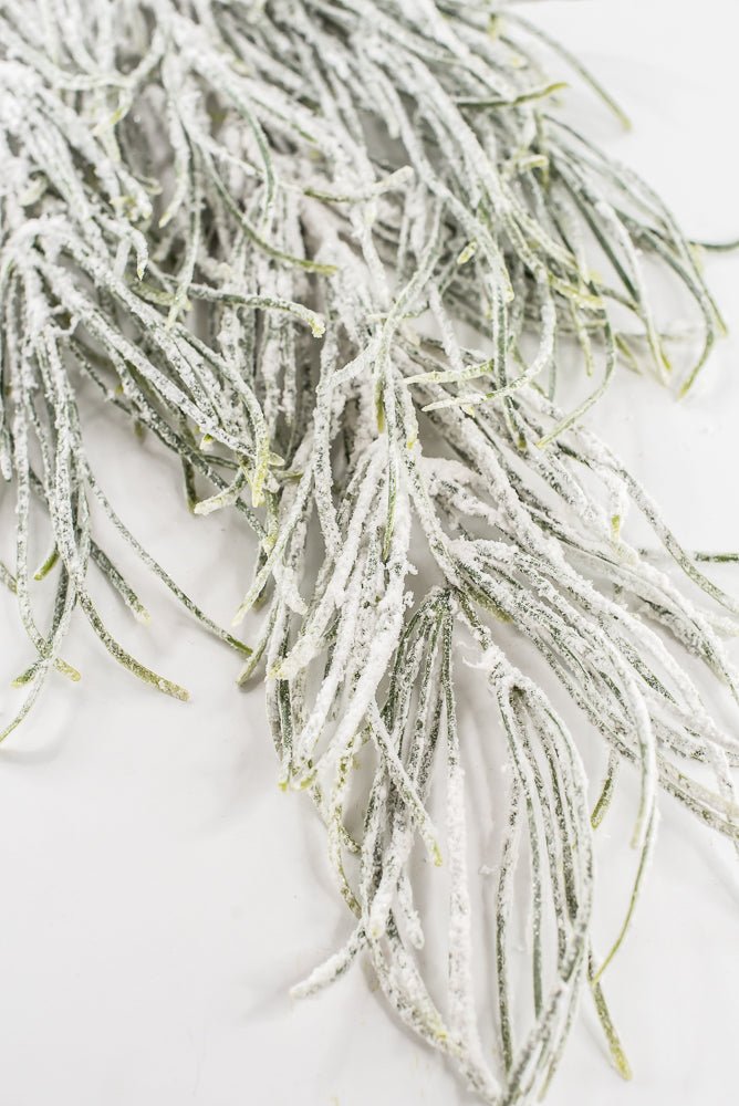 Artificial Green & Snowy Grass Hanging - 33.5" - Greenery MarketX1773-GW