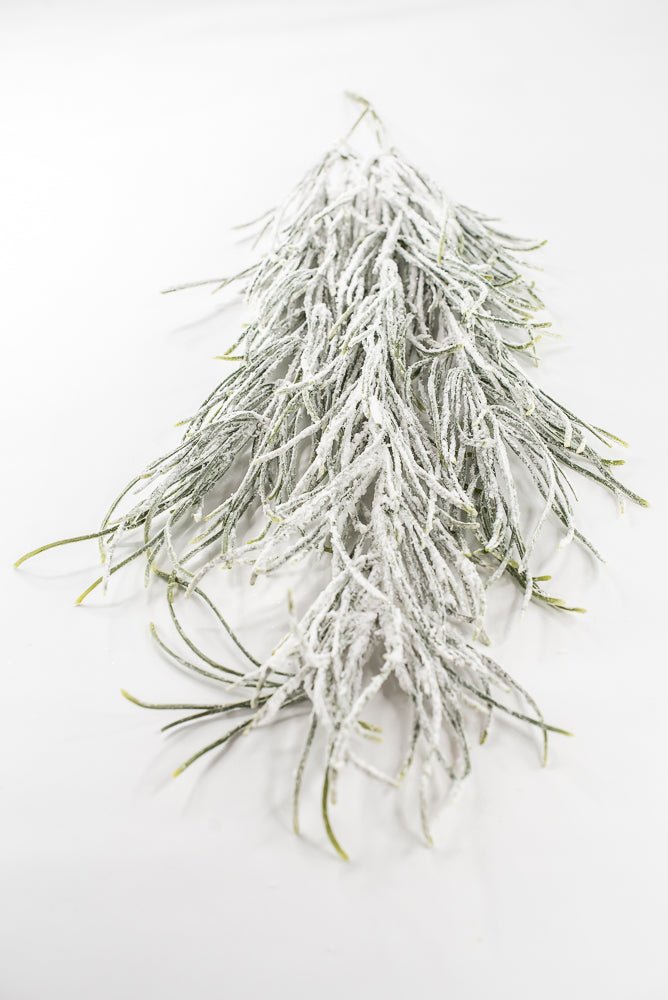 Artificial Green & Snowy Grass Hanging - 33.5" - Greenery MarketX1773-GW