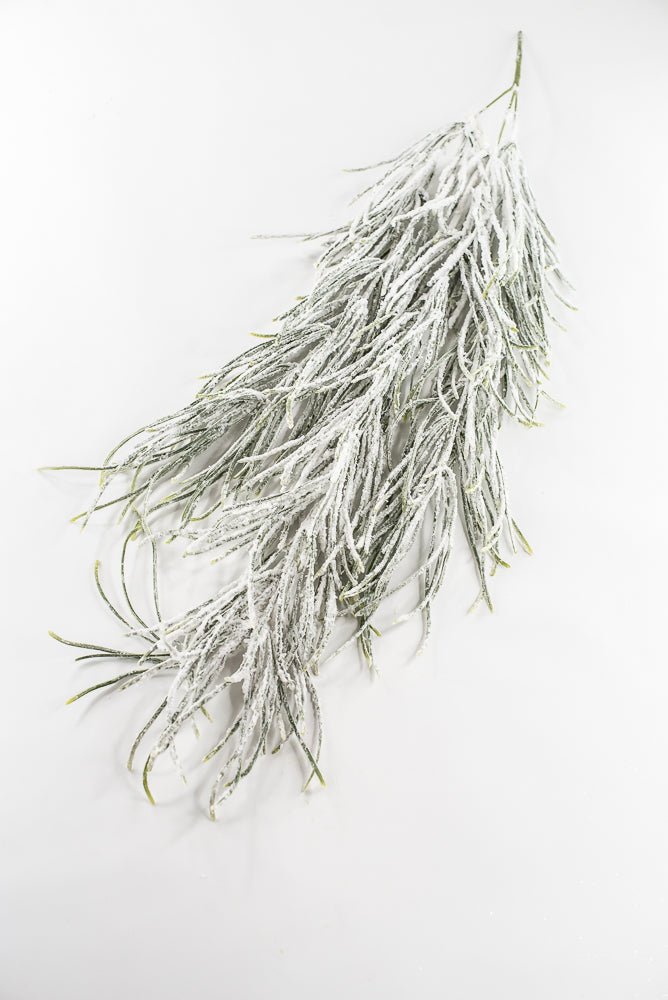 Artificial Green & Snowy Grass Hanging - 33.5" - Greenery MarketX1773-GW