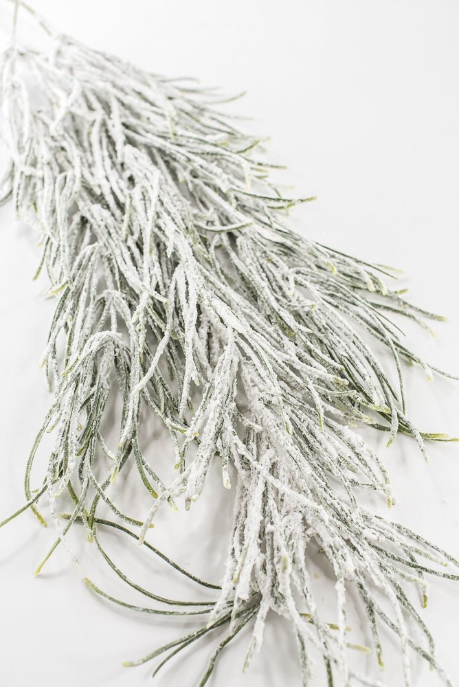 Artificial Green & Snowy Grass Hanging - 33.5" - Greenery MarketX1773-GW