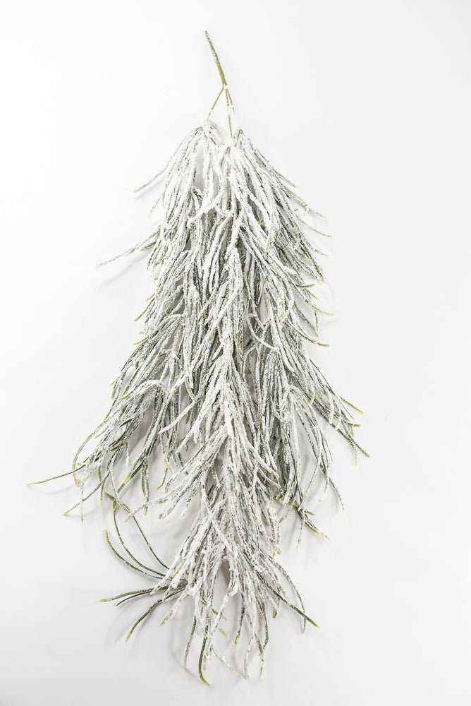 Artificial Green & Snowy Grass Hanging - 33.5" - Greenery MarketX1773-GW