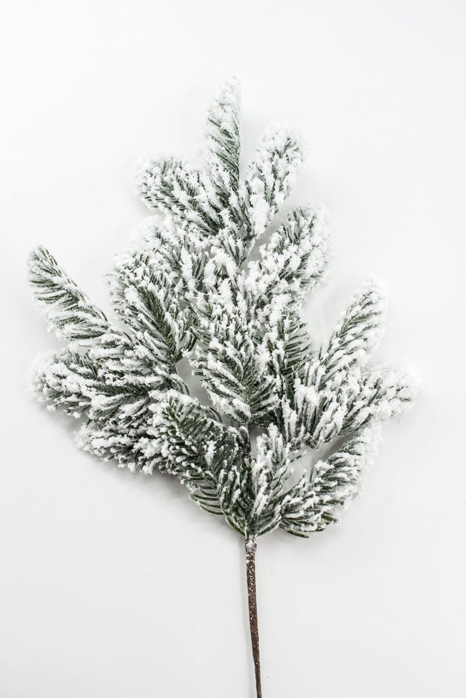 Artificial Green Snowy Noble Fir Spray - 21" - Greenery MarketArtificial FloraXS735-G