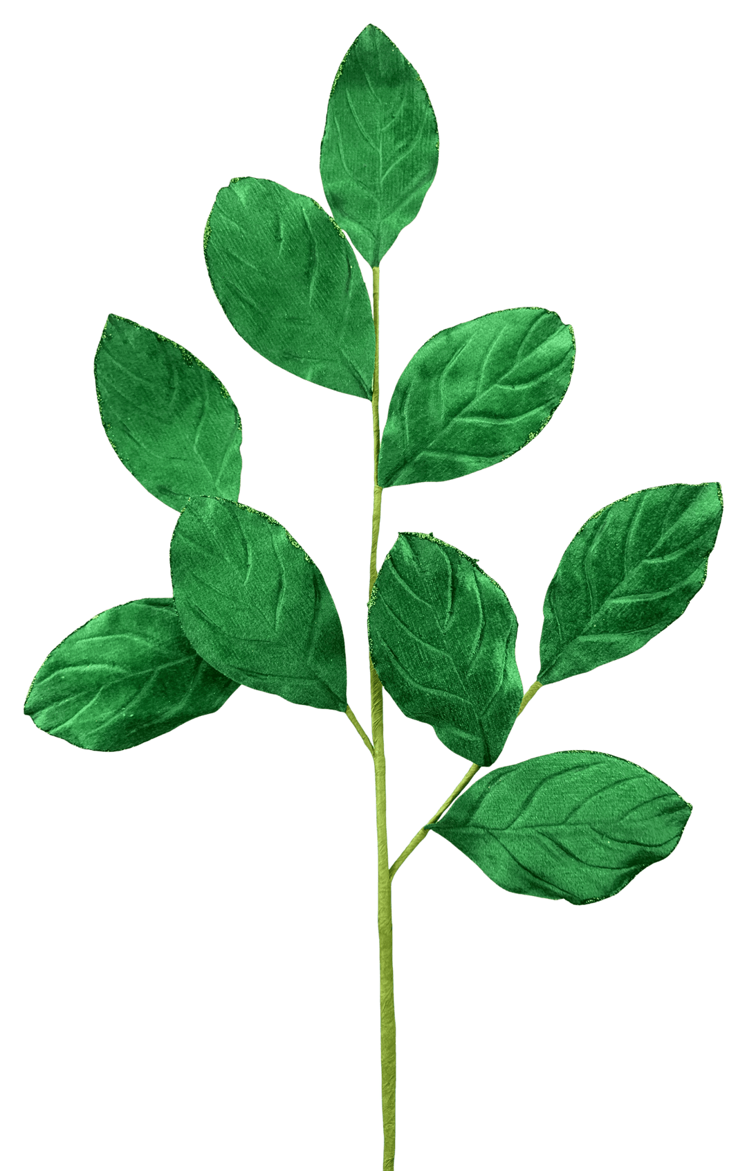 Artificial Green Velvet Magnolia Leaves Spray - 30" - Greenery Market86787GN