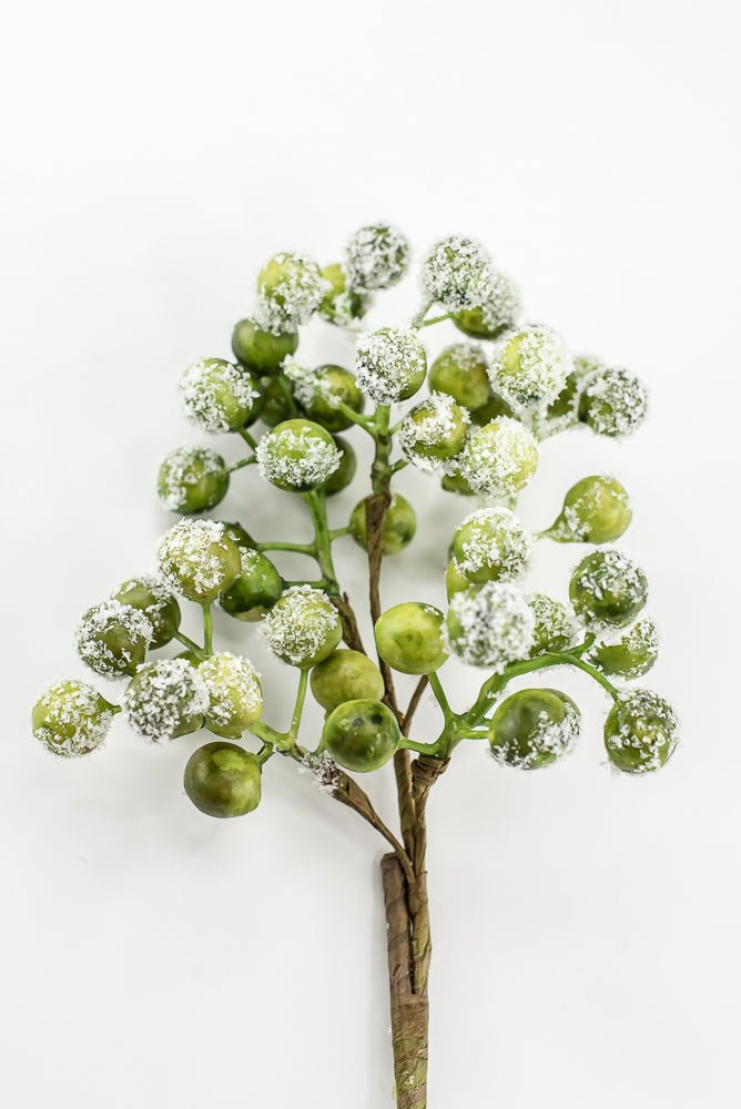 Artificial Green & White Snow Berry Pick - 16" - Greenery MarketArtificial FloraXB613-GW