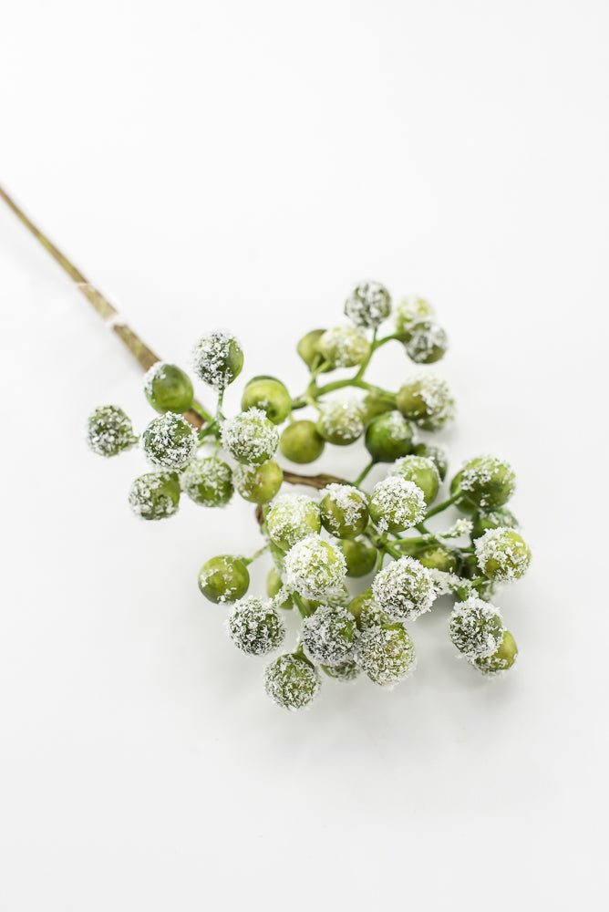Artificial Green & White Snow Berry Pick - 16" - Greenery MarketArtificial FloraXB613-GW