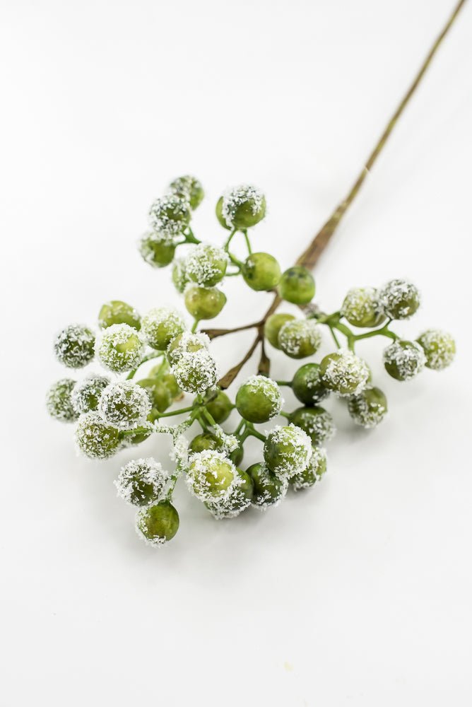 Artificial Green & White Snow Berry Pick - 16" - Greenery MarketArtificial FloraXB613-GW