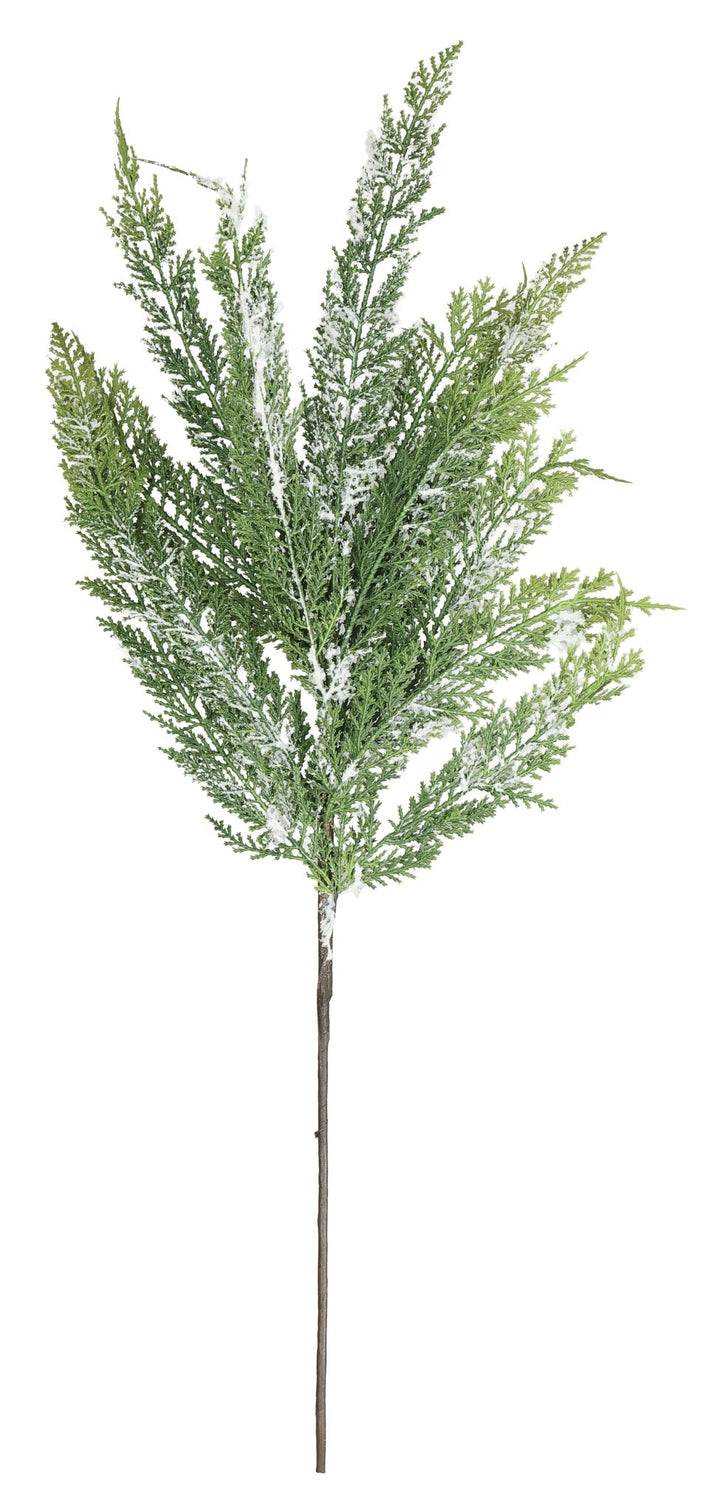 Artificial Green & White Snowy Pine Spray - 33" - Greenery MarketArtificial FloraX2246-GW