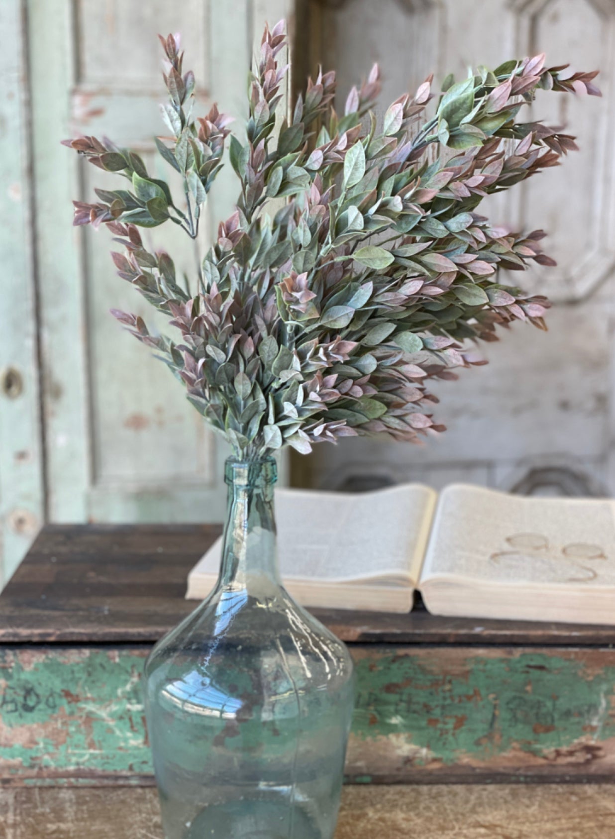 Artificial greenery ruscus bush - 21” - Greenery Market