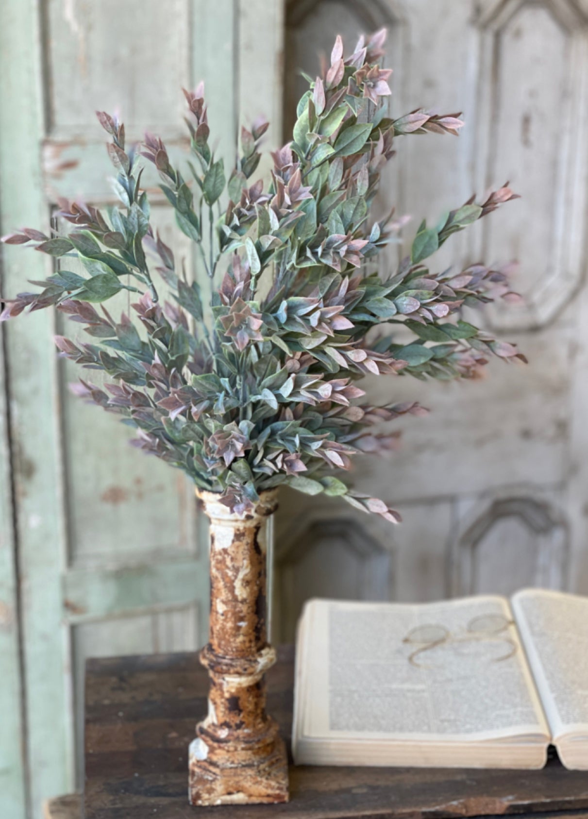Artificial greenery ruscus bush - 21” - Greenery Market