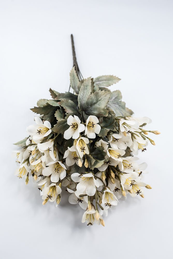 Artificial, Holiday Cream Freesia Bush - 22" - Greenery MarketArtificial Flora85857-CR