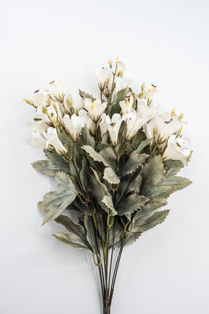 Artificial, Holiday Cream Freesia Bush - 22" - Greenery MarketArtificial Flora85857-CR