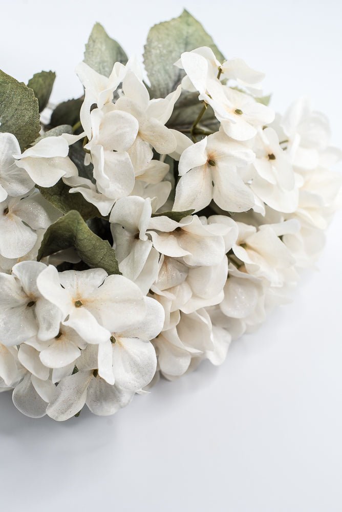 Artificial, Holiday Cream Hydrangea Bush - 20" - Greenery MarketArtificial Flora85859-CR