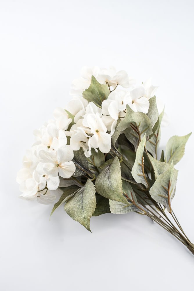 Artificial, Holiday Cream Hydrangea Bush - 20" - Greenery MarketArtificial Flora85859-CR