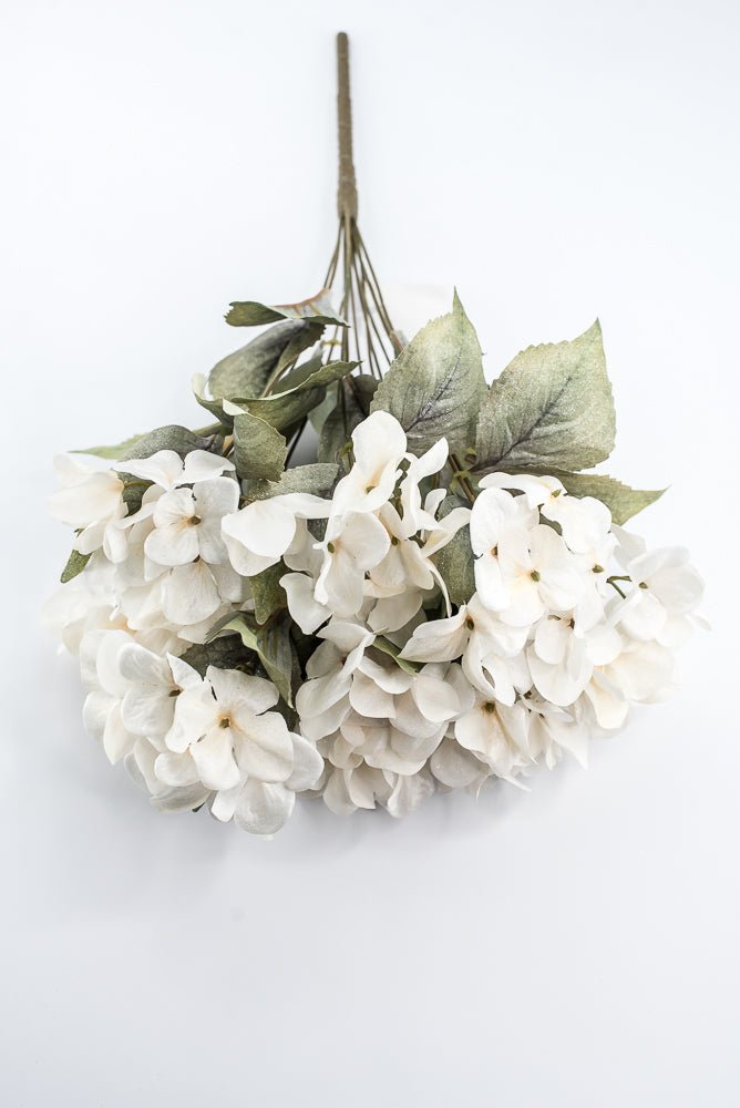 Artificial, Holiday Cream Hydrangea Bush - 20" - Greenery MarketArtificial Flora85859-CR