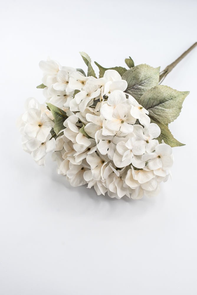 Artificial, Holiday Cream Hydrangea Bush - 20" - Greenery MarketArtificial Flora85859-CR