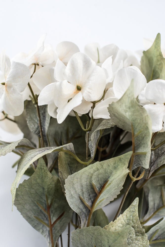 Artificial, Holiday Cream Hydrangea Bush - 20" - Greenery MarketArtificial Flora85859-CR