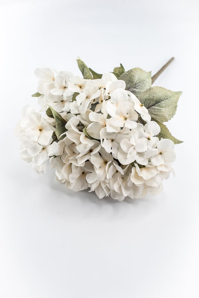 Artificial, Holiday Cream Hydrangea Bush - 20" - Greenery MarketArtificial Flora85859-CR