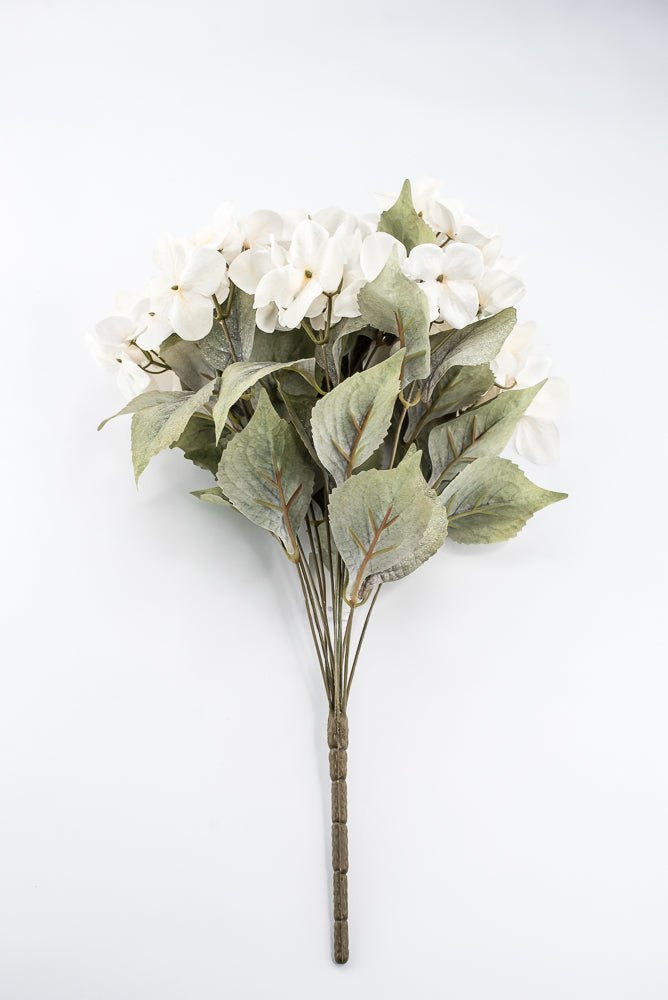 Artificial, Holiday Cream Hydrangea Bush - 20" - Greenery MarketArtificial Flora85859-CR