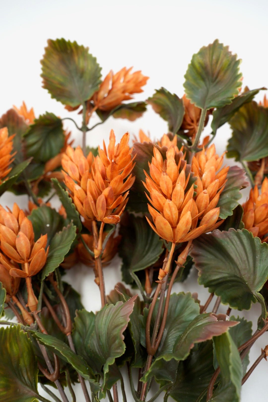 Artificial Hop Greenery Bush - Orange - Greenery Market28959