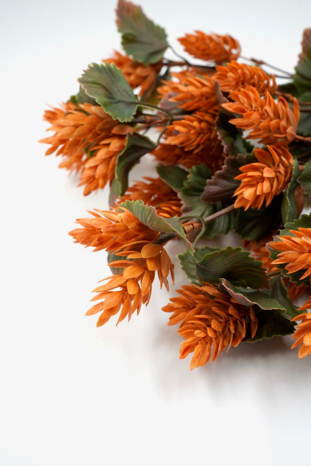 Artificial Hop Greenery Bush - Orange - Greenery Market28959