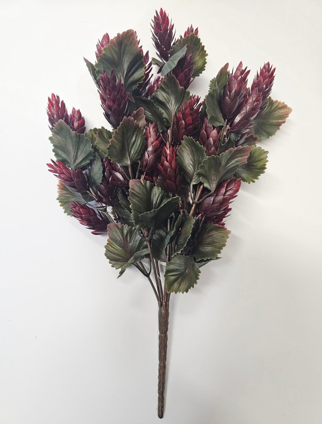 Artificial Hop Greenery Bush - Red Wine - Greenery Market28958