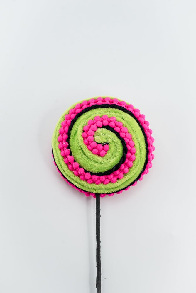 Artificial Hot Pink Lollipop Pick - 16" - Greenery MarketArtificial Flora57390HTPK