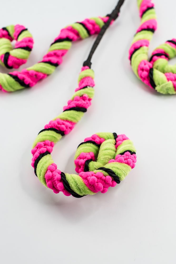 Artificial Hot Pink Stripe Spiral Curly Spray - 28" - Greenery MarketArtificial Flora57401HTPK