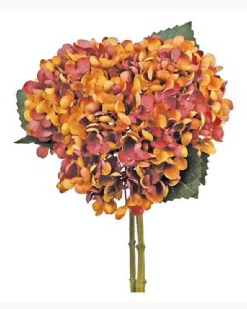 Artificial, hydrangea bundle x 3 rust - Greenery MarketArtificial Flora6099 - RTOG