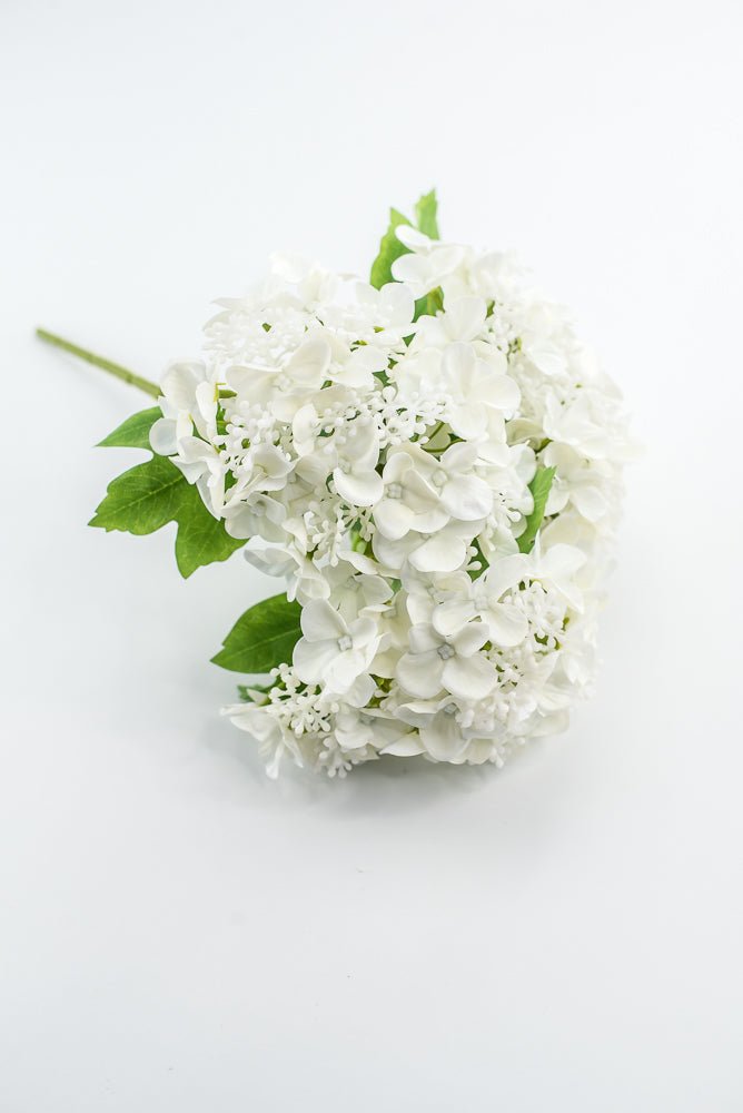 Artificial, Hydrangea Flower Bush - white - Greenery MarketMTF24412 WHT
