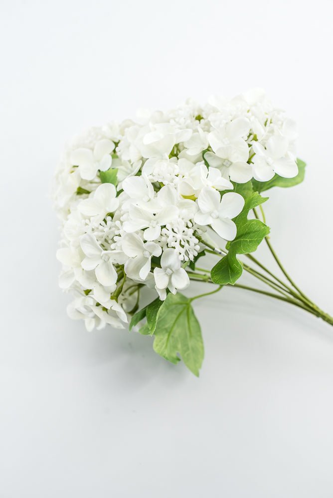 Artificial, Hydrangea Flower Bush - white - Greenery MarketMTF24412 WHT
