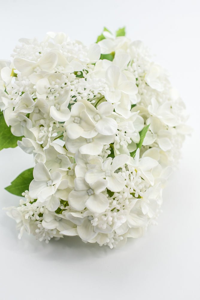 Artificial, Hydrangea Flower Bush - white - Greenery MarketMTF24412 WHT