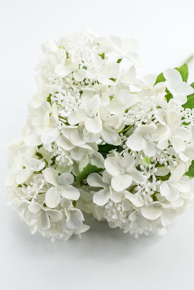 Artificial, Hydrangea Flower Bush - white - Greenery MarketMTF24412 WHT