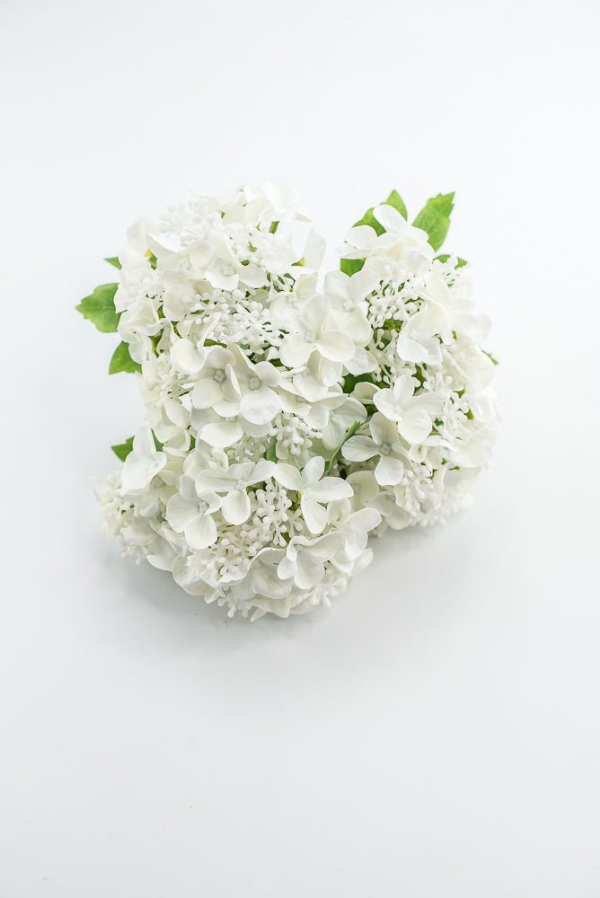 Artificial, Hydrangea Flower Bush - white - Greenery MarketMTF24412 WHT