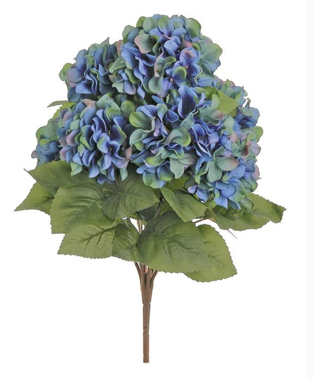 Artificial hydrangeas bush - blue violet / moss - Greenery Marketartificial flowers5324 - VIMS