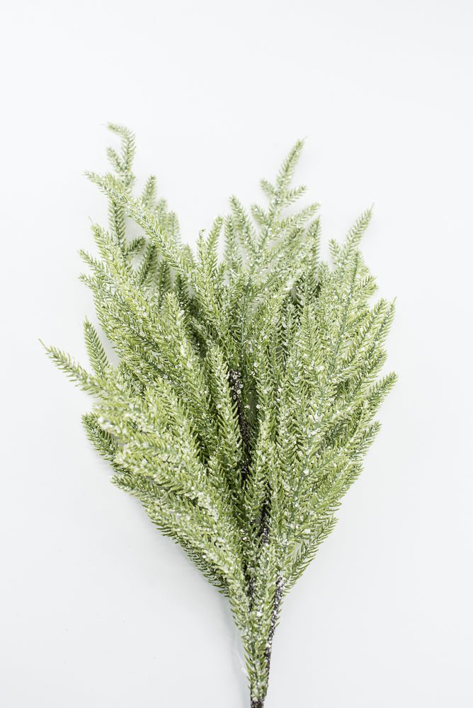 Artificial Ice Norfolk Pine Spray - 26" - Greenery Market86821ICE