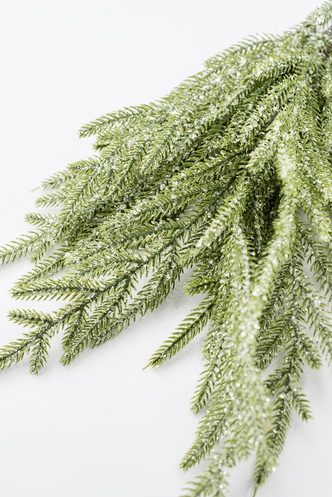 Artificial Ice Norfolk Pine Spray - 26" - Greenery Market86821ICE